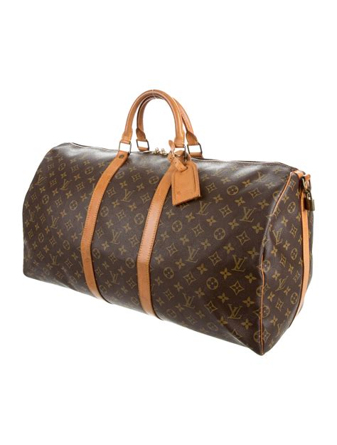 louis vuitton keepall 55 with shoulder strap replica|louis vuitton keepall 55 monogram.